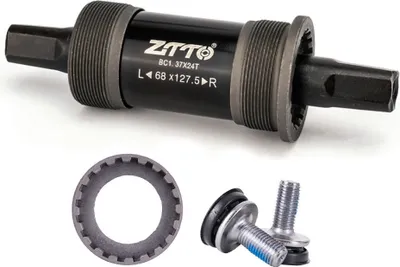 Produktbild von ZTTO Fahrrad-Universal-Vierkantloch-Tretlagerlager, 68 mm mit wasserdichten Schrauben, 127.5L, universell für Mountainbikes und Rennräder