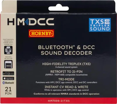 Obrázok produktu pre HM7000-21TXS: Bluetooth® a DCC zvukový dekodér (21-pinový), biely