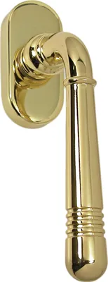 Produktbild von Fenstergriff Set 1 x FG Helena 1674 Messing poliert PVD Rasterolive Fensterbeschlag