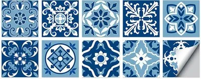 Image de Lot de 10 carreaux de papier peint autocollant en PVC, 15 x 15 cm. Revêtement mural imperméable pour le salon, la cuisine et la salle de bains. Décoration murale résistante à l'humidité et aux taches d'huile.