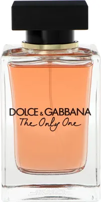 A clear, professional studio shot of a Dolce & Gabbana The Only One Eau de Parfum spray bottle.