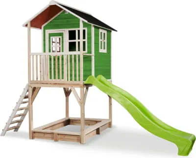 Produktbild von EXIT Loft 700 Holz Spielhaus, Spielhaus für Draußen,Holz, Kinder, Grün
