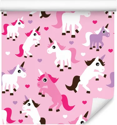 Obrázok produktu pre 10m VLIES WALLPAPER rolka detská izba magické srdcia farebné XXL