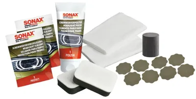 Produktbild von SONAX Aufbereitungs-Set Scheinwerfer Scheinwerfer 04059410 Blisterpack 0,264kg