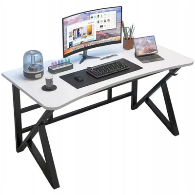 Produktbild von Weißer Computer-Schreibtisch, modern, Loft, groß