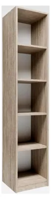 Produktbild von Bücherregal, B/H/T 39x180x35cm, Offener Schrank mit Verstellbaren Einlegeböden (Sonoma Eiche)