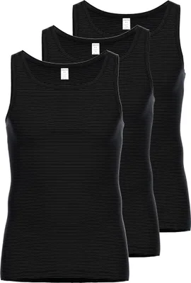 Produktbild von Ammann 3er Pack Jeans Feinripp Unterhemd / Tanktop Im sportlich-klassischem Schnitt, Aus strapazierfähiger Baumwolle, Moderner Look