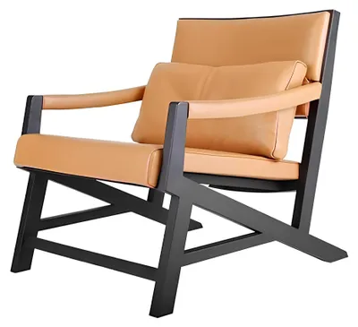 Zdjęcie produktu dla Fotel Club Lounge Designerski fotel Sofa 1 osobowa Telewizor Skórzana tapicerka YBC