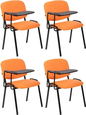 Produktbild von Set aus vier bequemen Stühlen – Konferenzstühle – inkl. Klapptisch, ergonomisch und stabil