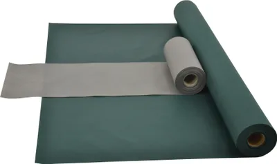 Produktbild von Sensalux Kombi-Set 1 Tischdeckenrolle 1,5m x 25m grün + Tischläufer 30cm grau