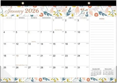 Image de Calendrier d'art "Cartoonprint", format 30 x 43 cm, calendrier mural pour 18 mois, de janvier 2026 à juin 2027, idéal pour l'école, la maison ou le bureau.