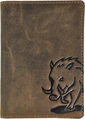 Produktbild von Jockey Club echt Leder Passhülle Etui Hülle Dokumenten Mappe Wildsau