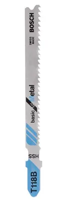 Productafbeelding van Zaagblad voor reciprozaag, HSS, type T 118 B, geschikt voor metaal