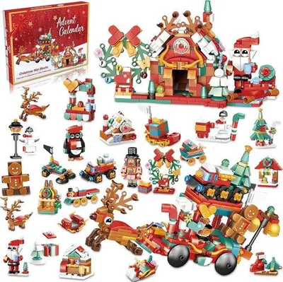 Produktbild von Famanu Adventskalender 24 Tage Kreatives Vergnügen - Bauspaß für die ganze Familie