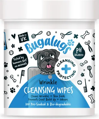 Produktbild von Bugalugs Falten Pflegepads für Hunde wie Bulldoggen