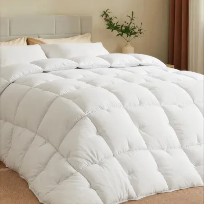 Image de CASABEL Couette Très Chaude 1 à 2 personnes, 155x220cm, Blanc