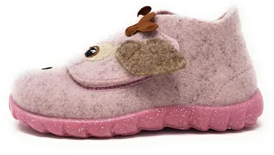 Image de Chausson en feutre pour enfants HAPPY rose Superfit pointures 20 à 25 filles