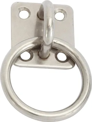 Produktbild von Platte mit Edelstahlring, 5 mm Durchmesser
