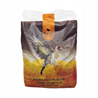 Produktbild von Woodok Vogelfutterhaus, Holz, gebrannt, Aufhängehaken + Vogelfutter 1kg