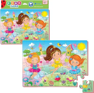 Zdjęcie produktu dla Piankowe Puzzle A4 Magiczne Wróżki Układanka Edukacyjna Roter Kafer