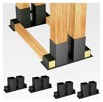 Produktbild von Holzstapelhilfe für Kaminholz, 4er Set