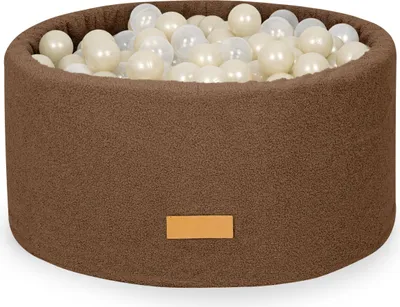 Immagine prodotto di Flumi piscina di palline per bambini - piscina di palline per bambini 90x40cm con 200 palline da piscina ∅ 7cm EU - marrone con
Palle pera-oro chiaro