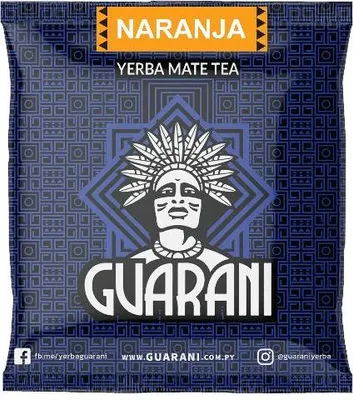 Produktbild von Guarani - Mate Tee Naranja 50g Probe - Traditionell Rauchig - Bitter - Orange, Ringelblume - Viel Staub - Intensive Yerba Mate - Paraguay