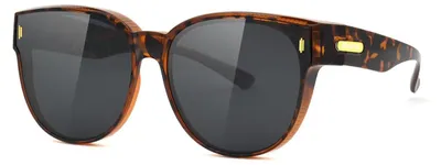 Produktbild von Meeloog Übergroße polarisierte Überbrillen-Sonnenbrille für Damen – Autofahr-Sonnenbrille für über der Brille MST0073 (Schildpatt)