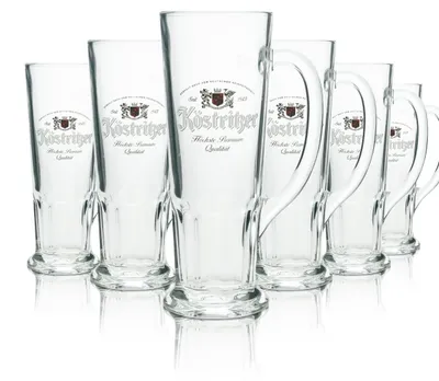 Produktbild von 6x Köstritzer Bier Glas Bierseidel Krug 0,3l Gläser Bierhumpen Sahm