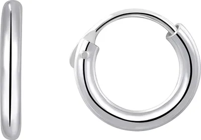 Produktbild von Karisma 1 Paar Klassisch Damen Creolen 925 Sterling Silber Stärke 2mm CR-PA100 Größe 14mm Farbwahl - Silber Rhodiniert