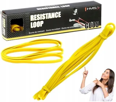 Produktbild von HMS GU05 Widerstandsgummi Fitnessband 1-10kg Gelb