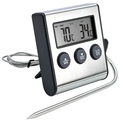 Productafbeelding van Digitale vleesthermometer - Meetbereik: -50 tot 250°C - Met roestvrijstalen sonde