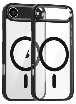 Produktbild von Für Apple iPhone 17 Air Kamera Ring MagSafe TPU Hybrid Schutz Hülle Schwarz