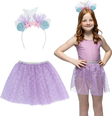 Produktbild von Kinder-Set Meerjungfrau Diadem und Tutu