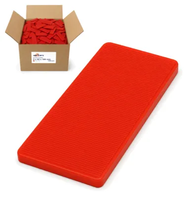 Obrázok produktu pre Dištančné podložky na zasklievanie 3x52x100 mm 1000 ks