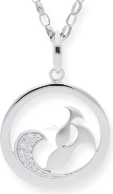 Produktbild von JuwelmaLux Anhänger Silber 925 Sternzeichen Fische mit Zirkonia JL20-02-0138
