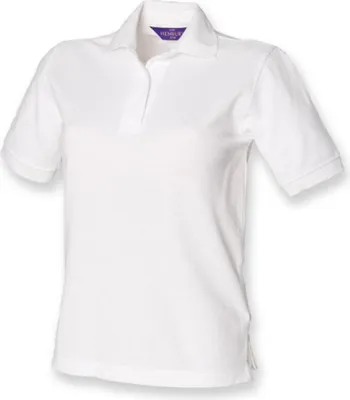 Produktbild von Henbury H401 | Damen Piqué Poloshirt 65/35 - Farbe: White - Größe: L
