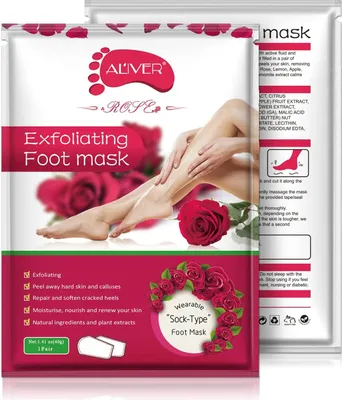 Produktbild von Aliver Peeling Rosa Fußmaske – 1 Paar
