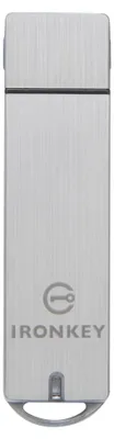 Produktbild von Kingston Technology IronKey 4GB Enterprise S1000 Encrypted USB 3.0 FIPS 140-2 Level 3, 4 GB, USB Typ-A, 3.2 Gen 1 (3.1 Gen 1), 180 MB/s, Kappe, Silber
