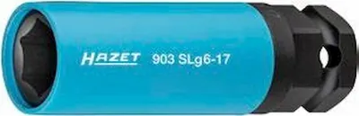 Obrázek produktu pro HAZET 903SLG-17, Rázová hlavice, Modrá, 1 hlava/hlavy, 1/2", Metrický, 17 mm