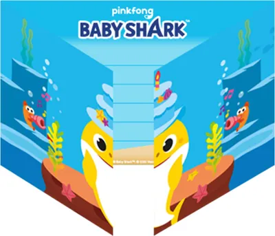 Produktbild von Baby Shark Einladungen, 8 Sets
