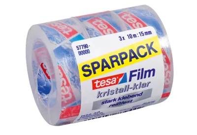 Immagine prodotto di TESA Klebefilm (Verkaufseinheit: 30) tesafilm® kristall-klar 3 St., PP, Bandgröße (L x B): 10 m x 664139 4042448839442