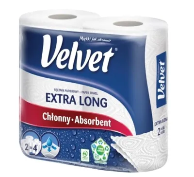 Obrázok produktu pre Velvet Extra long Ręcznik papierowy, 2 rolki