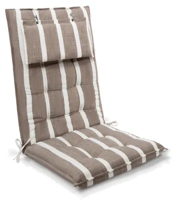 Produktbild von Beautissu Premium Hochlehner Auflage Kopfpolster Sun Sun-HL, 120x50cm, Weiß