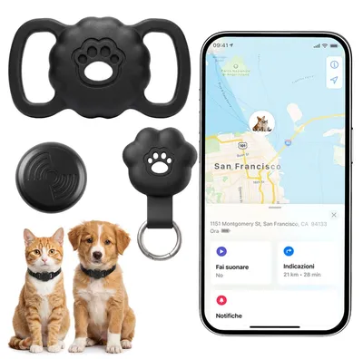 Image de Traceur GPS chat - Traceur pour animaux - Sans abonnement - Étanche IP67 - 6,5 g