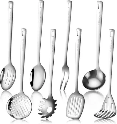 Produktbild von 8-teiliges Stahl-Kochgeschirr-Set für tägliches Kochen