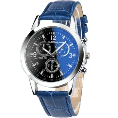 Produktbild von Stylische Herren Uhr Malloom in Blau – Elegantes Design für jedes Outfit KP3208