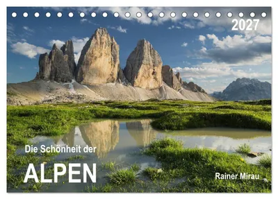 Produktbild von Die Schönheit der Alpen (Tischkalender 2027 DIN A5 quer), CALVENDO Monatskalender