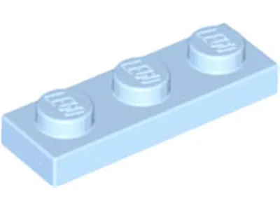 Produktbild von Lego® 1x3 Platte 3623 - 10 Stück Helles Hellblau