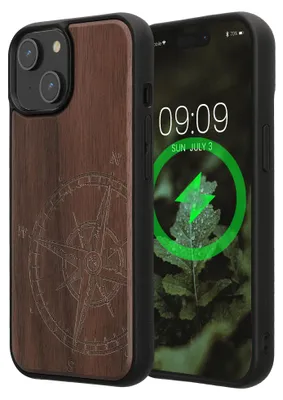 Zdjęcie produktu dla kwmobile KWM0000235O001C, Pokrowiec, Apple, iPhone 15, Ciemny brąz